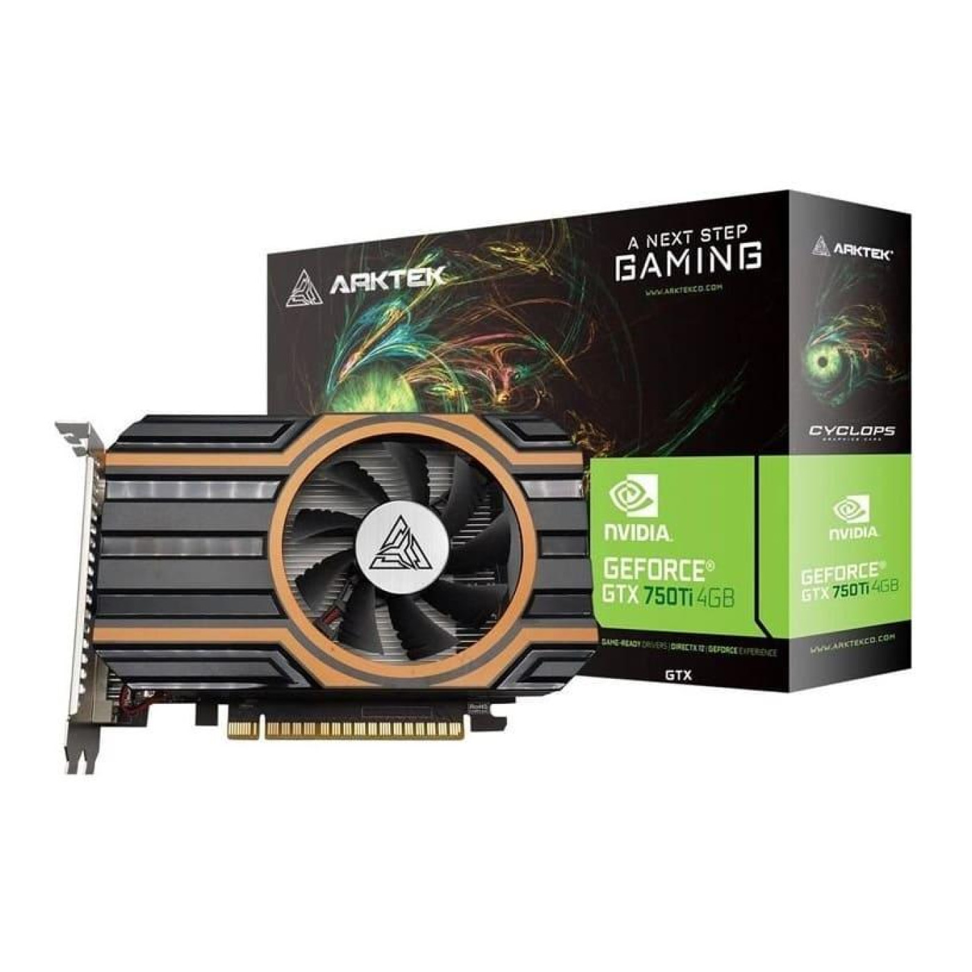 Видеокарта ARKTEK GTX 750 Ti 4Gb (AKN750TID5S4GH1) (GDDR5, 128 bit, PCI-E 3.0 x16)