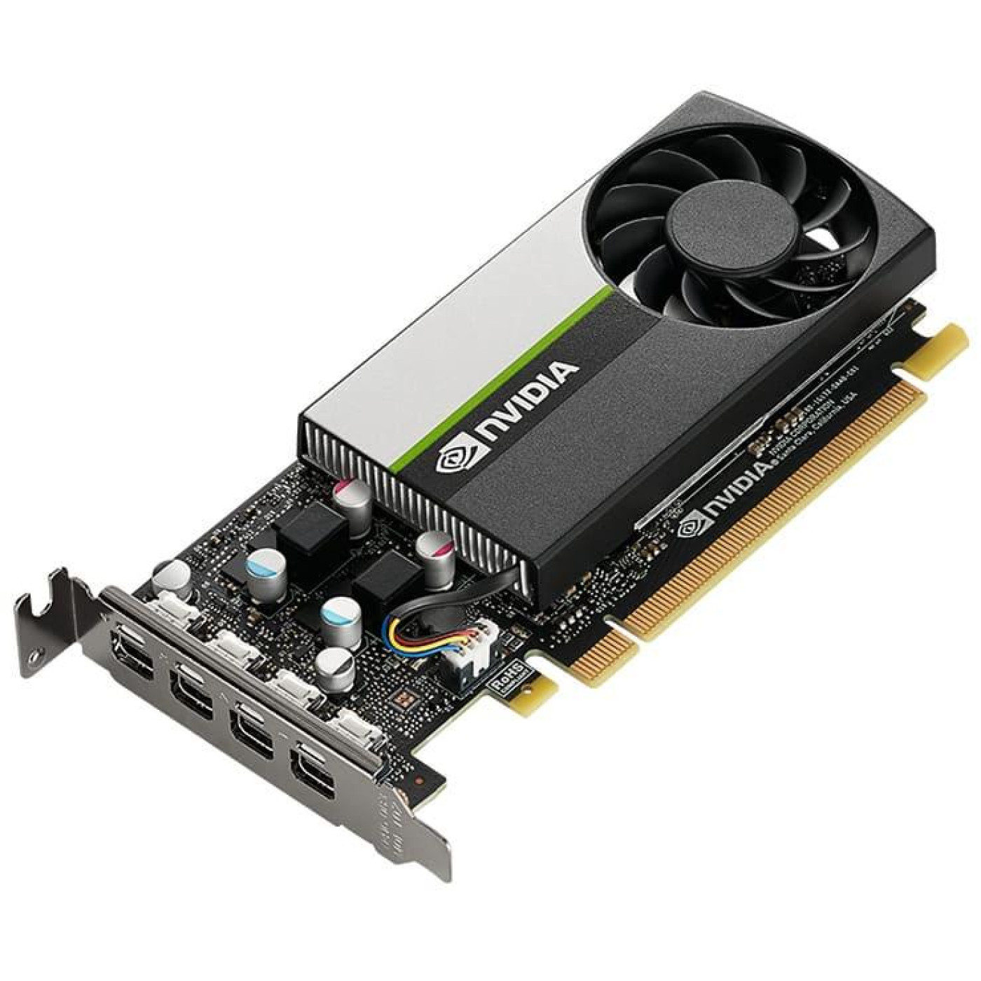 Видеокарта PNY Nvidia Quadro T1000 8Gb D6 Turing 4mDP OEM (VCNT1000-8GB-SB) (GDDR6, 128 bit, PCI-E 3.0 x16)