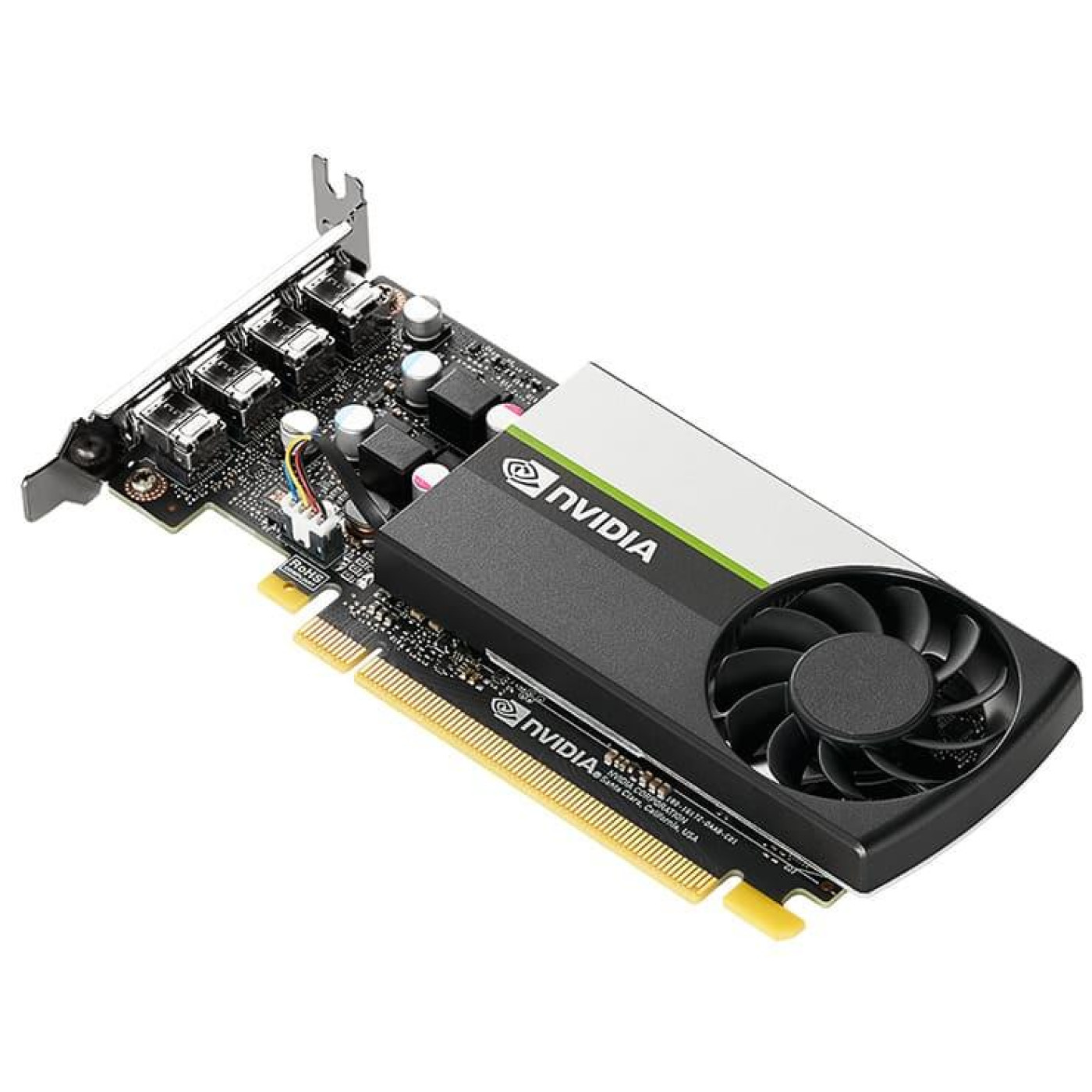 Видеокарта PNY Nvidia Quadro T1000 8Gb D6 Turing 4mDP OEM (VCNT1000-8GB-SB) (GDDR6, 128 bit, PCI-E 3.0 x16)