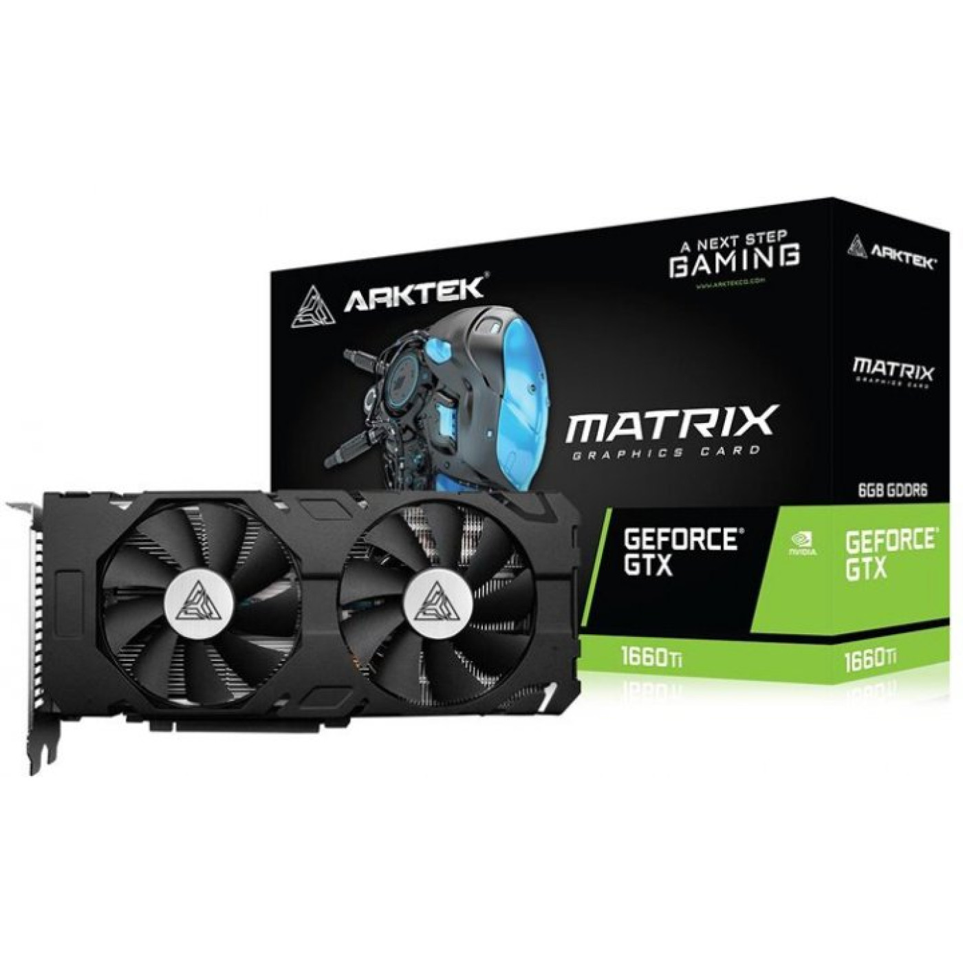 Відеокарта Arktek GTX 1660Ti Matrix (AKN1660TID6S6GH1) (GDDR6, 192 bit, PCI-E 3.0 x16) Б/в