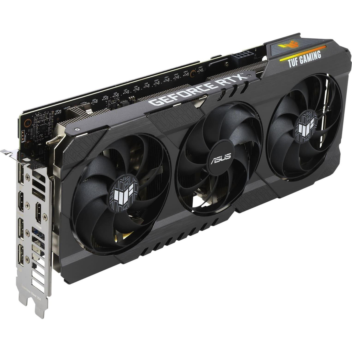 Відеокарта ASUS RTX 3060 12Gb TUF Gaming OC (TUF-RTX3060-O12G-GAMING) (GDDR6, 192 bit, PCI-E v4.0 x16) Б/в