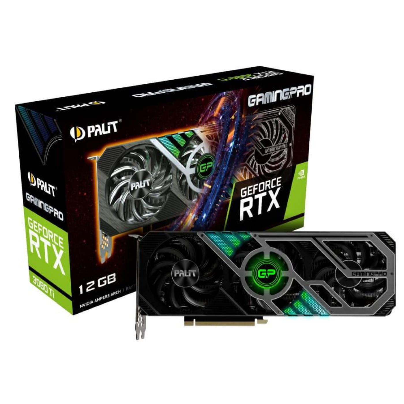 Відеокарта Palit RTX 3080Ti 12GB GamingPro (NED308T019KB-132AA) (GDDR6X, 384 bit, PCI-E v4.0) Б/в