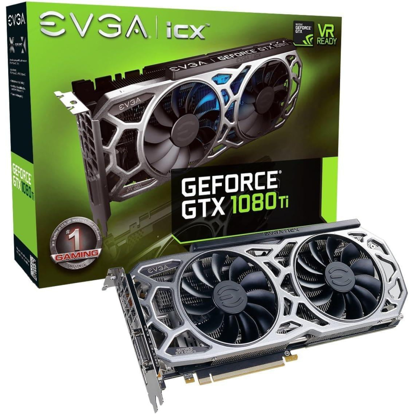 Видеокарта EVGA GTX 1080Ti 11Gb Gaming SC2 (11G-P4-6593-KR) (GDDR5X, 352 bit, PCI-E v3.0) Б/у