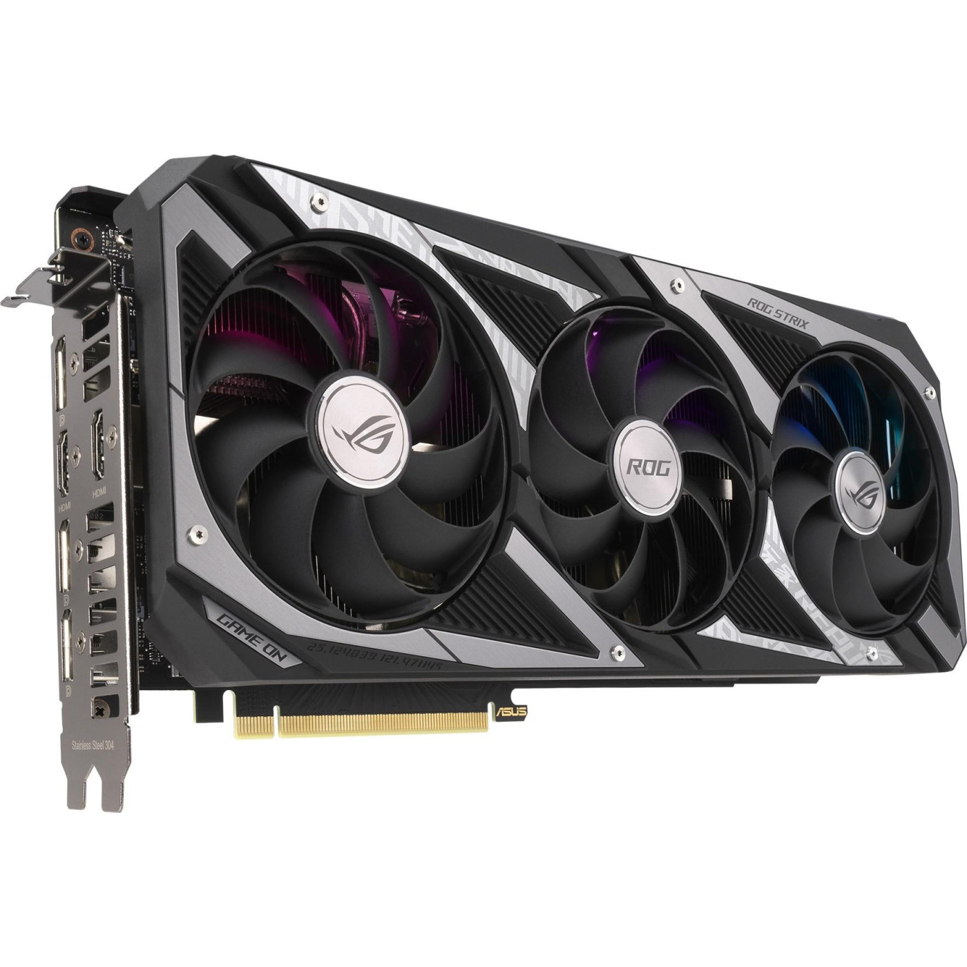 Видеокарта ASUS RTX 3060 12Gb ROG Strix Gaming OC (ROG-STRIX-RTX3060-O12G-GAMING) (GDDR6, 192 bit, PCI-E v4.0 x16) Б/у