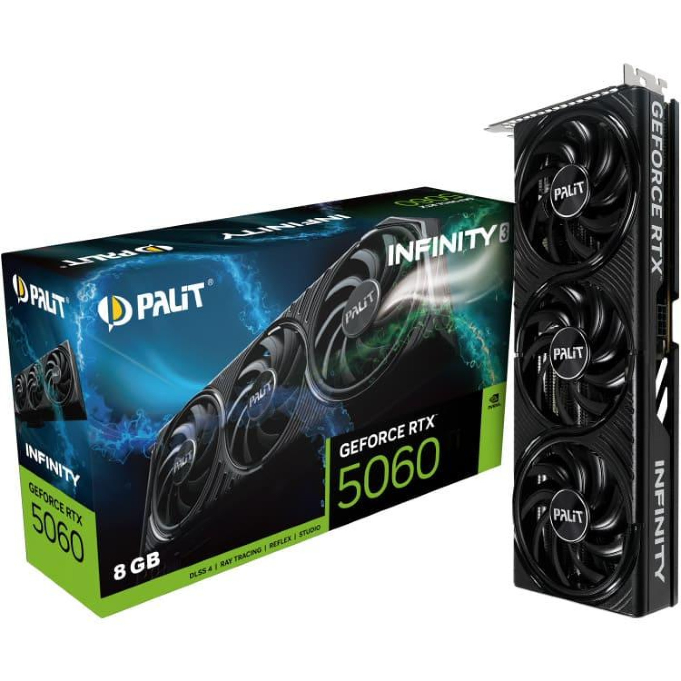 Відеокарта Palit RTX 5060 8GB Infinity 3 (NE75060019P1-GB2063S) (GDDR7, 128 bit, PCI-E v5.0 x16)