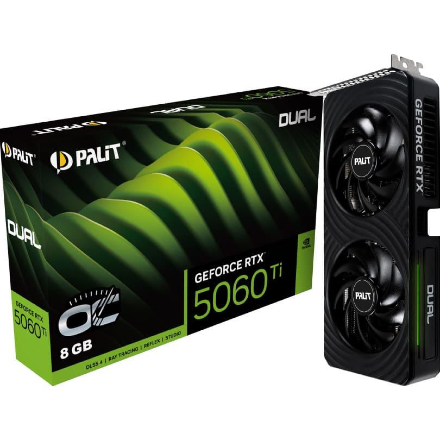 Видеокарта Palit RTX 5060 Ti 8GB Dual OC (NE7506TT19P1-GB2062D) (GDDR7, 128 bit, PCI-E v5.0 x8)
