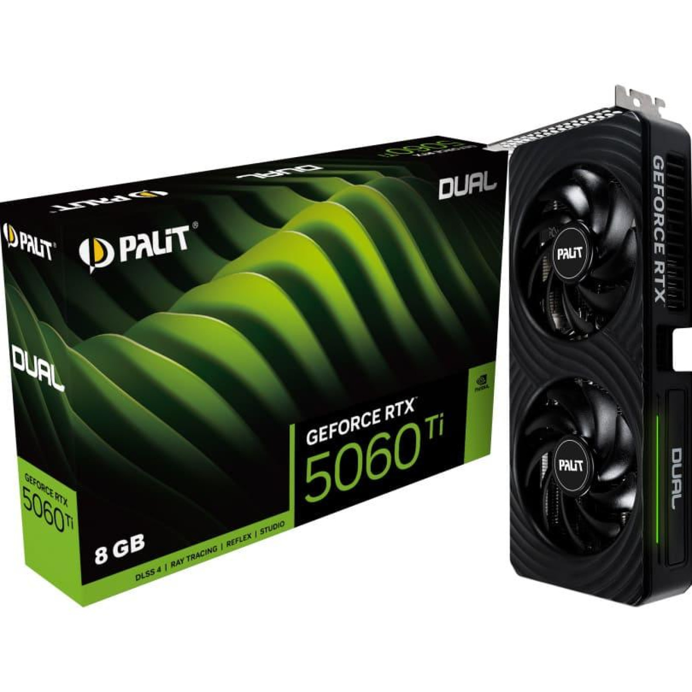 Відеокарта Palit RTX 5060 Ti 8GB Dual (NE7506T019P1-GB2062D) (GDDR7, 128 bit, PCI-E v5.0 x8)