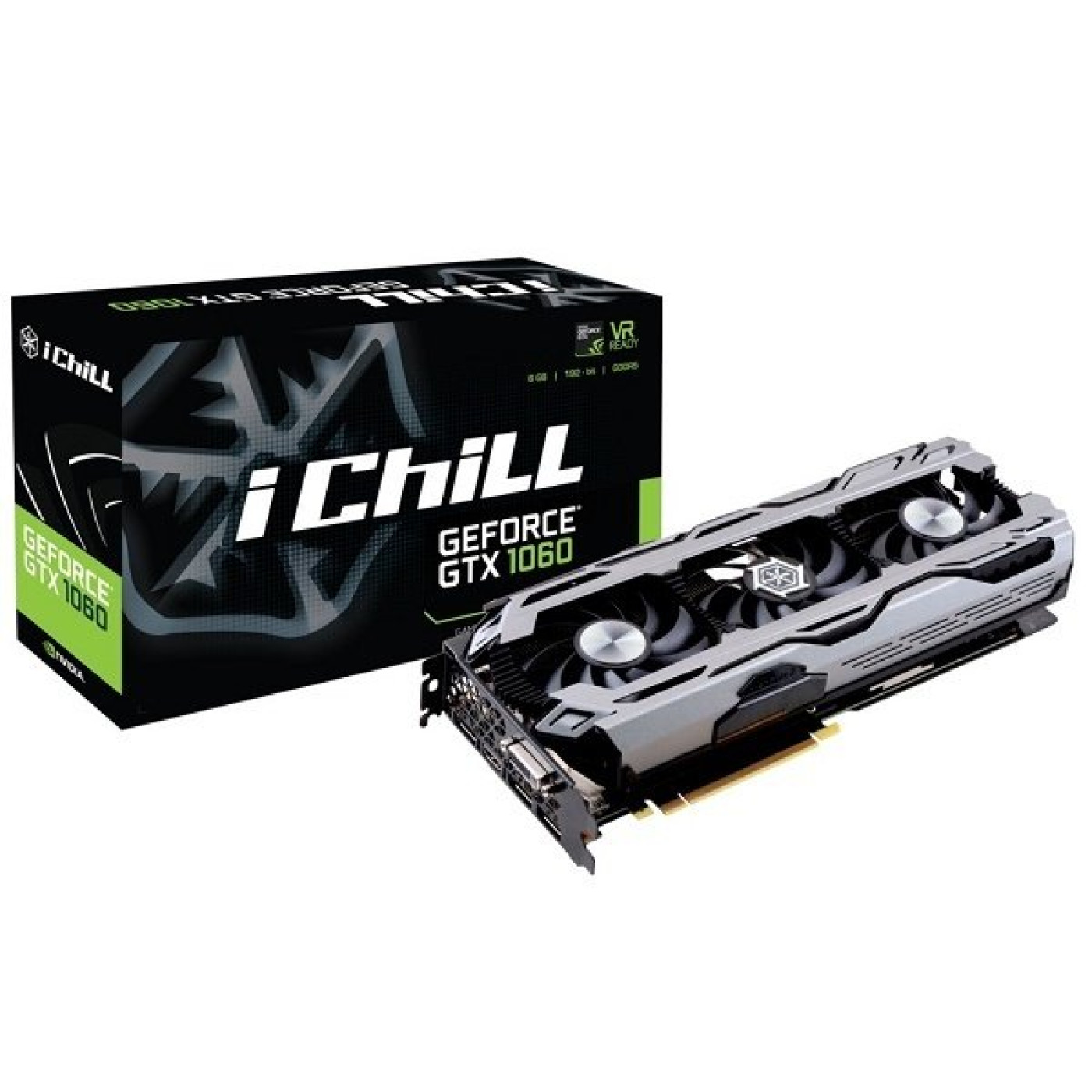 Видеокарта Inno3D GTX 1060 6Gb X3 iChill (C1060-1SDN-N5GNX) (GDDR5, 192 bit, PCI-E 3.0 x16) Б/у