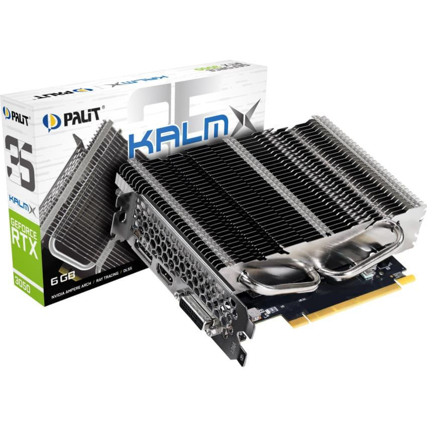 Видеокарта Palit RTX 3050 KALMX 6GB (NE63050018JE-1070H) (GDDR6, 96 bit, PCI-E 4.0 x8)