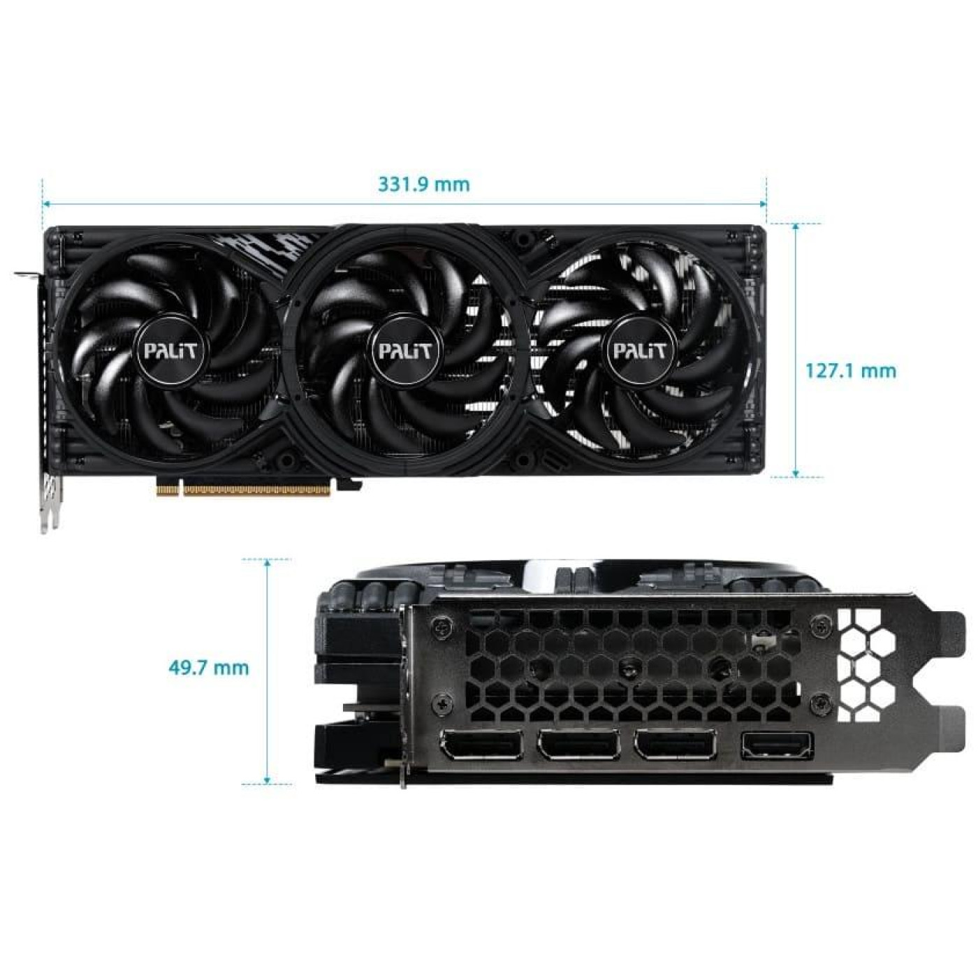 Відеокарта Palit RTX 5070 12Gb GamingPro-S OC (NE75070T19K9-GB2050U) (GDDR7, 192 bit, PCI-E v5.0 x16)