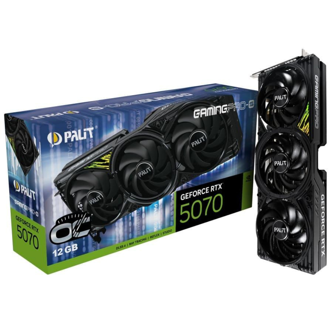 Відеокарта Palit RTX 5070 12Gb GamingPro-S OC (NE75070T19K9-GB2050U) (GDDR7, 192 bit, PCI-E v5.0 x16)