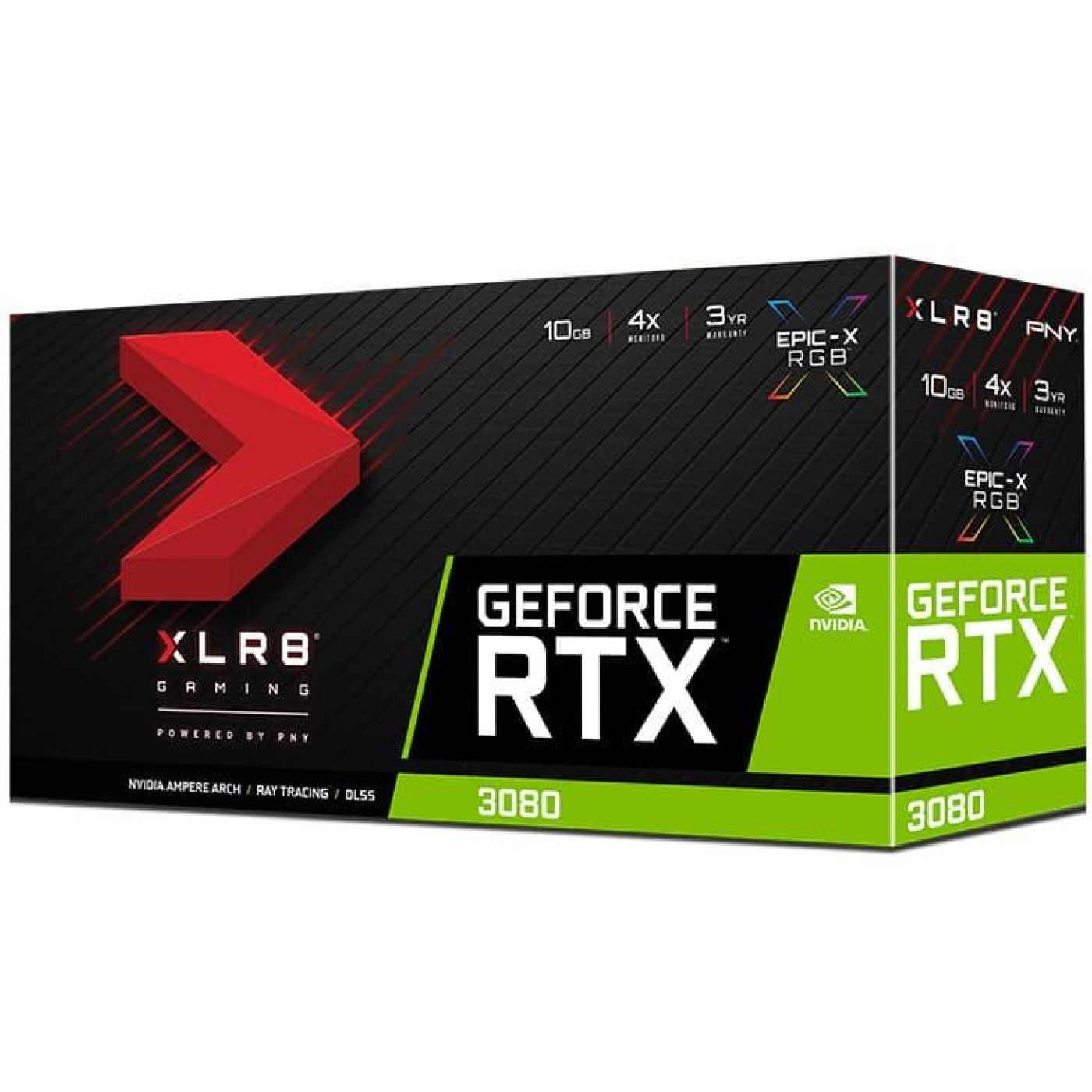 Видеокарта PNY RTX 3080 10GB XLR8 Gaming UPRISING EPIC-X (VCG308010TFXMPB) (GDDR6X, 320 bit, PCI-E 4.0 x16) Б/у