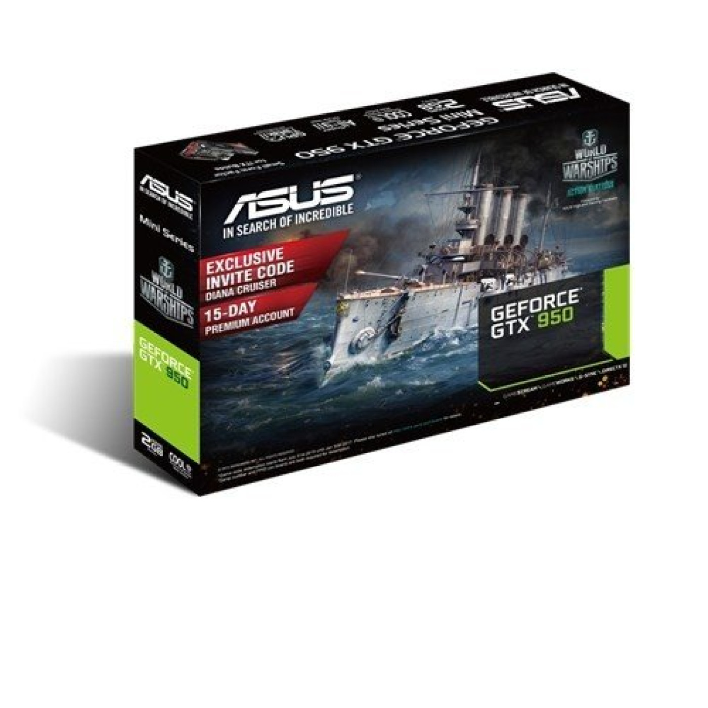 Відеокарта ASUS GTX 950 2Gb Mini (GTX950-M-2GD5) (GDDR5, 128 bit, PCI-E 3.0 x16) Б/в