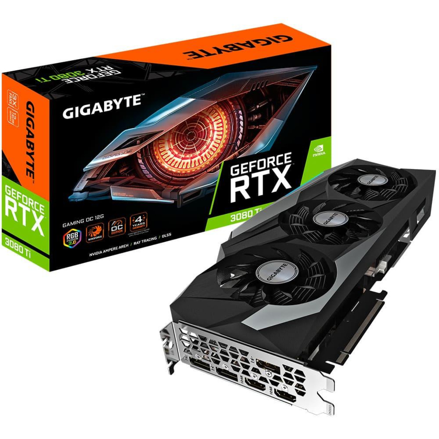 Відеокарта Gigabyte RTX 3080Ti 12Gb Gaming OC (GV-N308TGAMING OC-12GD) (GDDR6X, 384 bit, PCI-E v4.0 x16) Б/в