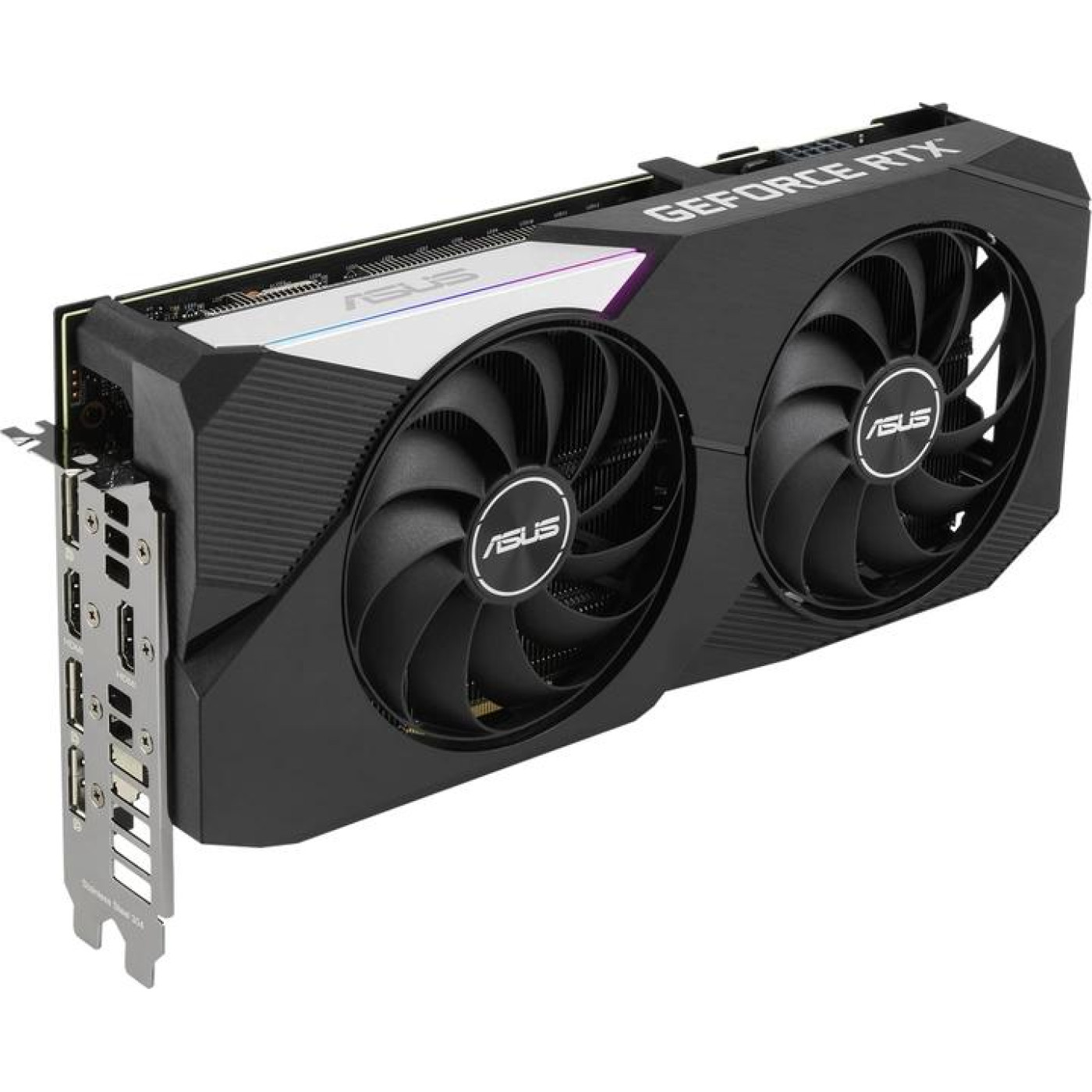 Відеокарта ASUS RTX 3060Ti 8Gb Dual OC (DUAL-RTX3060TI-O8G) (GDDR6, 256 bit, PCI-E v4.0 x16) Б/в