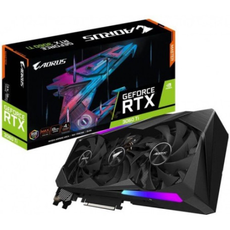 Відеокарта Gigabyte RTX 3060Ti 8Gb Aorus Master (GV-N306TAORUS M-8GD) (GDDR6, 256 bit, PCI-E v4.0 x16) Б/в