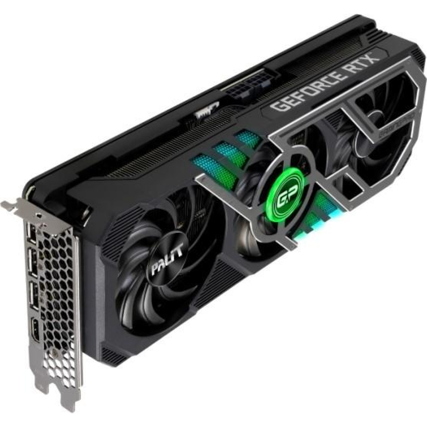Видеокарта Palit RTX 3060Ti 8Gb GamingPro (NE6306T019P2-1041A) (GDDR6, 256 bit, PCI-E v4.0 x16) Б/у