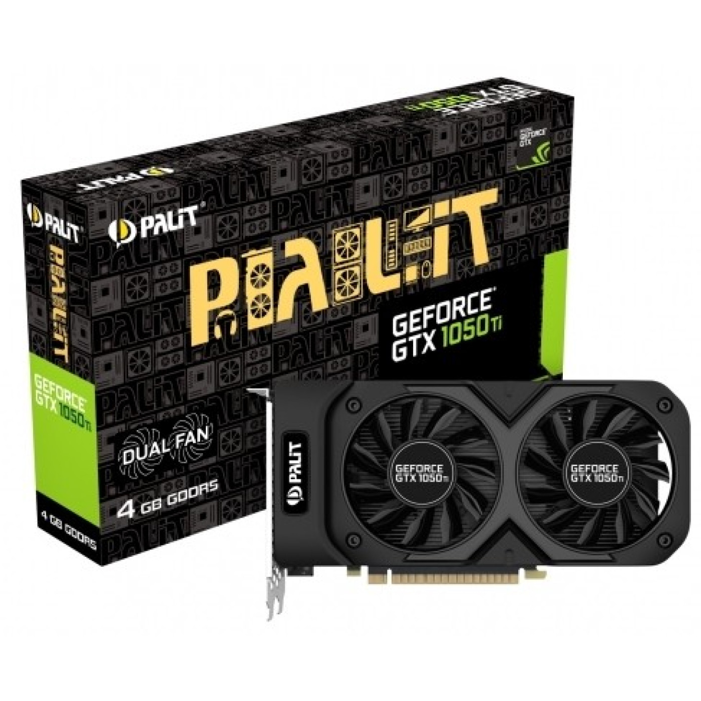 Відеокарта Palit GTX 1050Ti 4Gb Dual (NE5105T018G1-1071D) (GDDR5, 128 bit, PCI-E 3.0 x16) Б/в