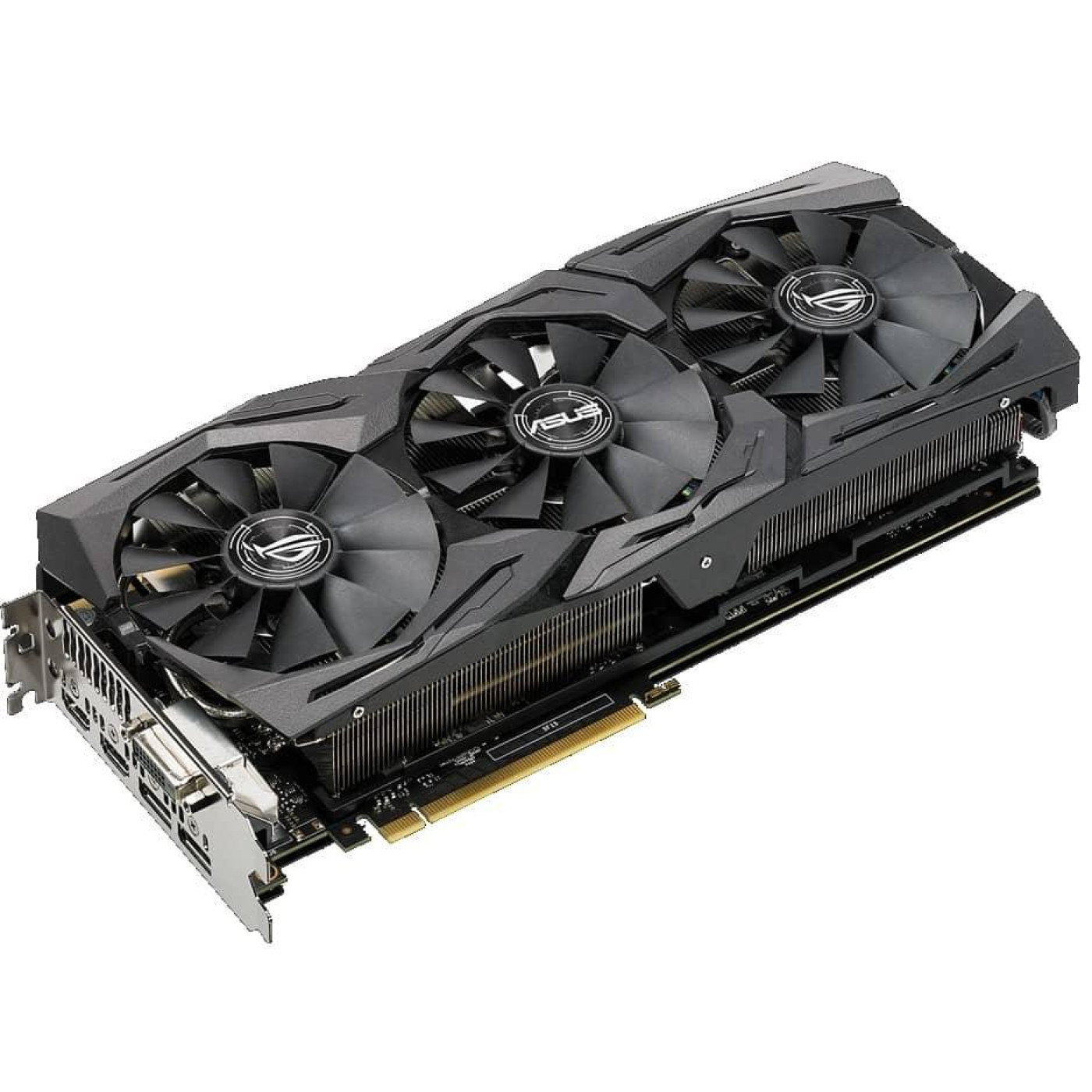 Видеокарта ASUS GTX 1080 8Gb Strix OC 11Gbs (ROG-STRIX-GTX1080-O8G-11GBPS) (GDDR5X, 256 bit, PCI-E 3.0 x16) Б/у
