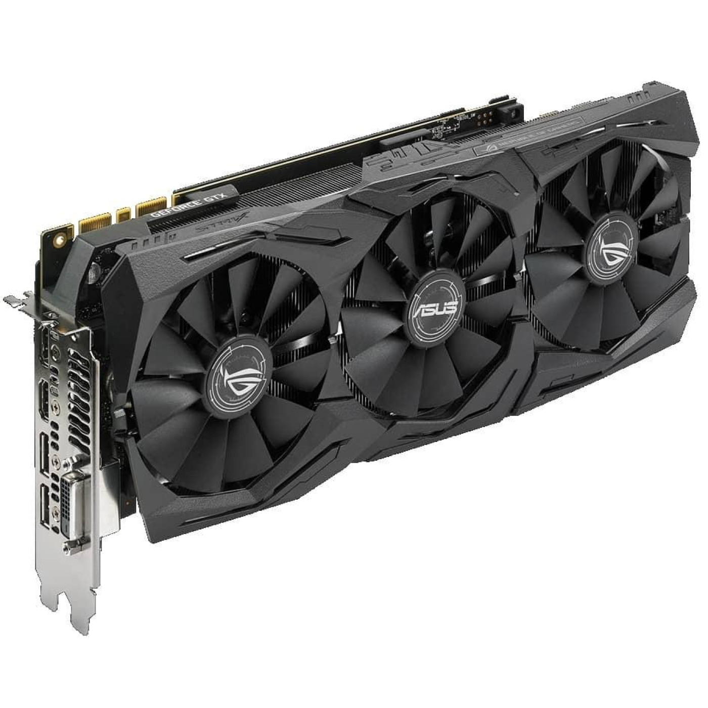 Видеокарта ASUS GTX 1080 8Gb Strix OC 11Gbs (ROG-STRIX-GTX1080-O8G-11GBPS) (GDDR5X, 256 bit, PCI-E 3.0 x16) Б/у