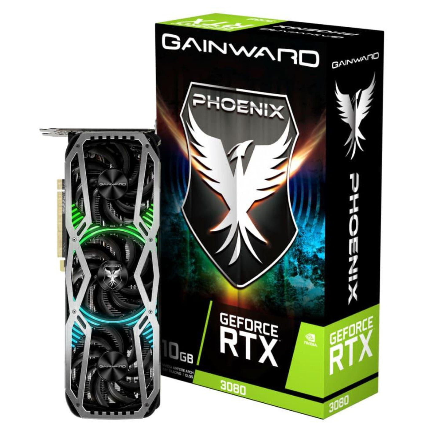 Відеокарта Gainward RTX 3080 10GB Phoenix LHR (471056224-1952) (GDDR6X, 320 bit, PCI-E v4.0 x16) Б/в