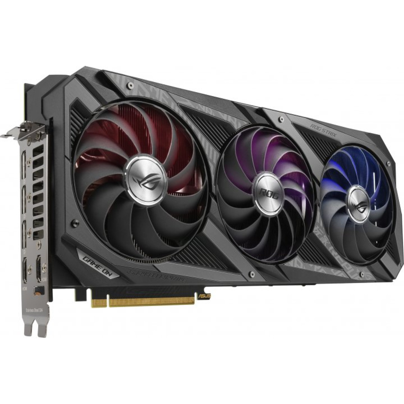 Видеокарта ASUS RTX 3080 10Gb ROG Strix Gaming OC (ROG-STRIX-RTX3080-O10G-GAMING) (GDDR6X, 320 bit, PCI-E v4.0 x16) Б/у
