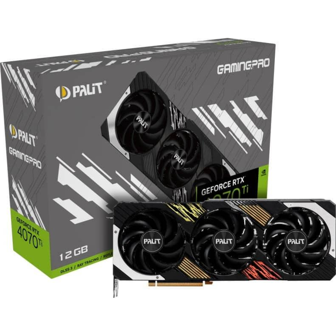 Відеокарта Palit RTX 4070 Ti 12GB GamingPro (NED407T019K9-1043A) (GDDR6X, 192 bit, PCI-E 4.0 x16)