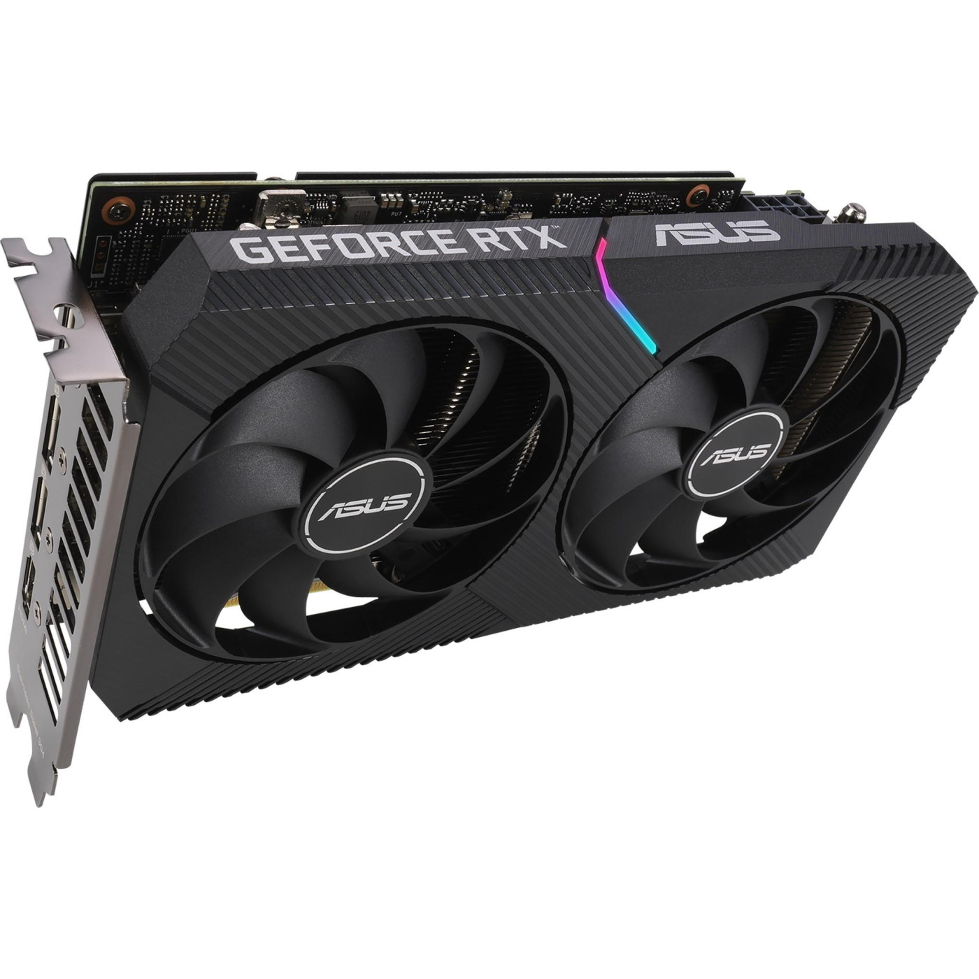 Видеокарта ASUS RTX 3060 12Gb Dual OC V2 LHR (DUAL-RTX3060-O12G-V2) (GDDR6, 192 bit, PCI-E v4.0) Б/у