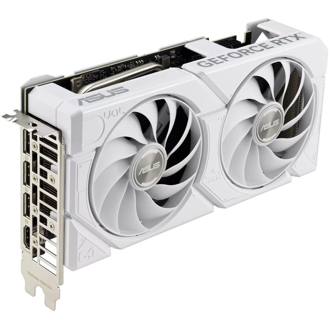 Видеокарта ASUS RTX 4070 SUPER 12GB EVO OC WHITE (DUAL-RTX4070S-O12G-EVO-WHITE) (GDDR6X, 192 bit, PCI-E 4.0 x16)