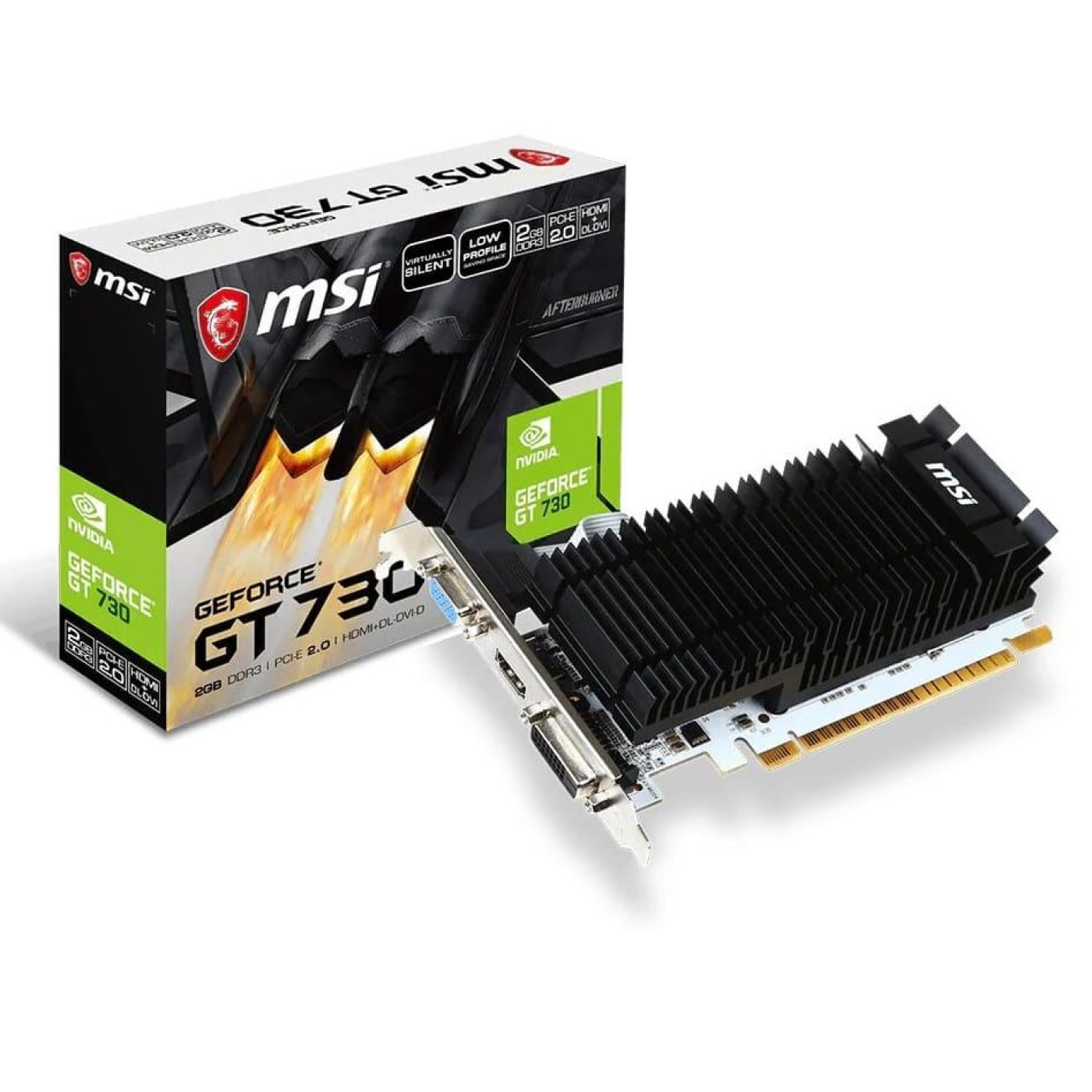 Відеокарта MSI GT 730 2Gb (N730K-2GD3H/LP) (GDDR3, 64 bit, PCI-E 3.0 x16) Б/в