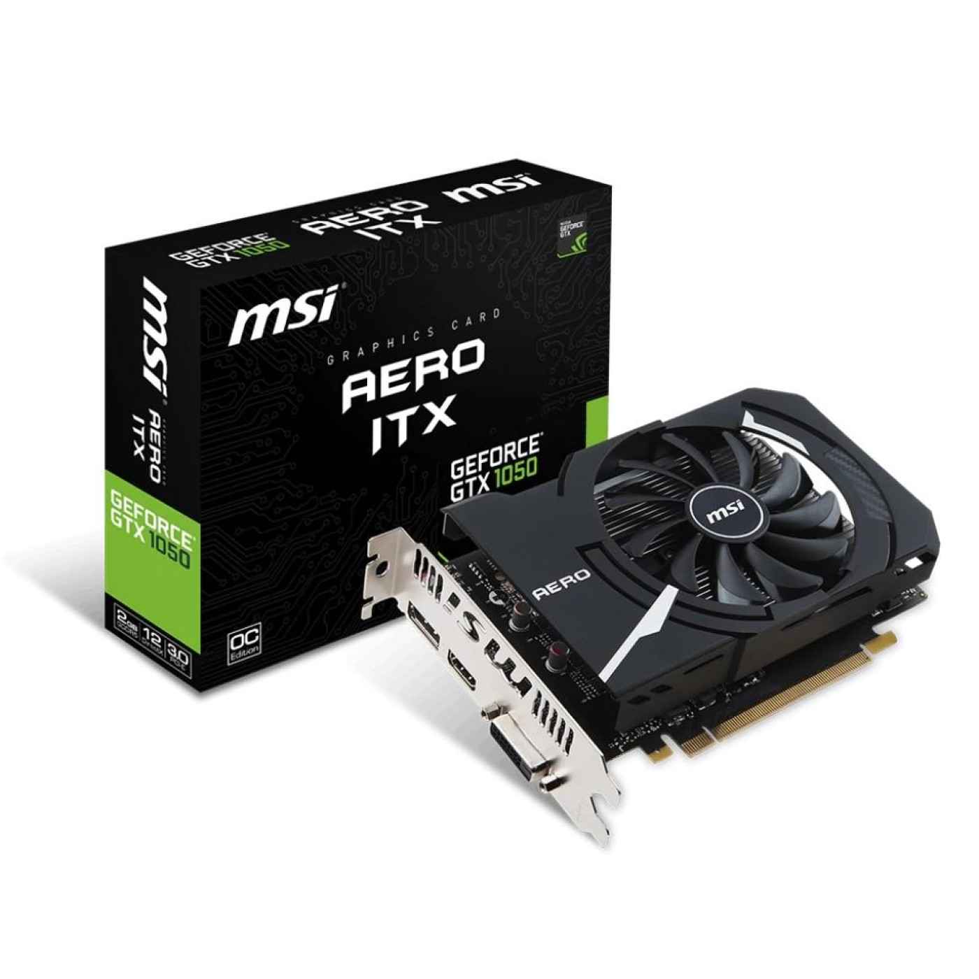 Відеокарта MSI GTX 1050 2Gb Armor OCV1 (GeForce GTX 1050 2G OCV1) (GDDR5, 128 bit, PCI-E 3.0 x16) Б/в