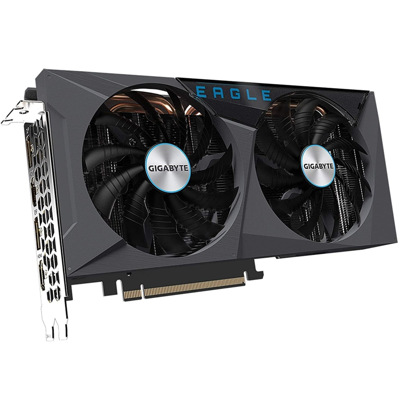 Видеокарта Gigabyte RTX 3060TI 8GB Eagle OC LHR (GV-N306TEAGLE OC-8GD rev. 2.0) (GDDR6, 256 bit, PCI-E 4.0 x16) Б/у