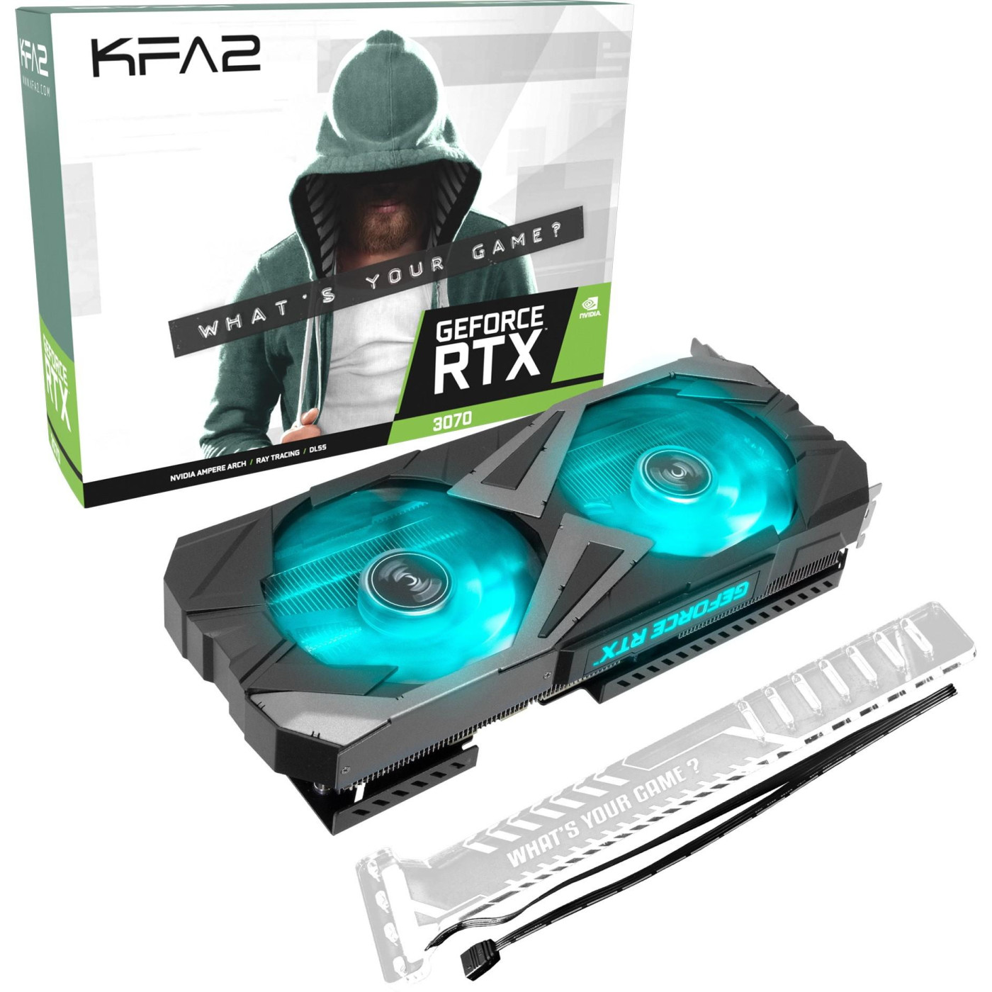 Видеокарта KFA2 RTX 3070 8Gb EX 1-Click OC (37NSL6MD2V7K) (GDDR6, 256 bit, PCI-E v4.0) Б/у