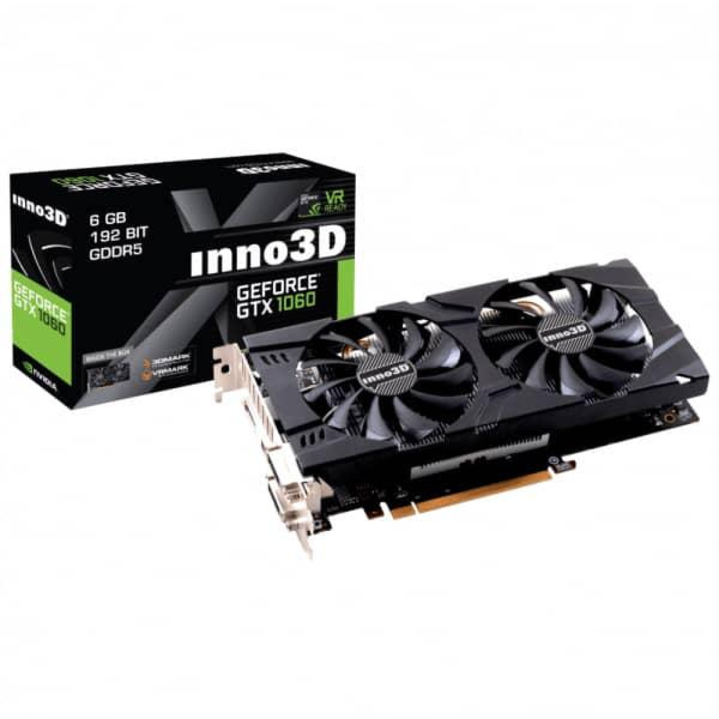 Відеокарта Inno3D GTX 1060 6Gb (N106F-5SDN-N5GS) (GDDR5, 192 bit, PCI-E 3.0 x16) Б/в