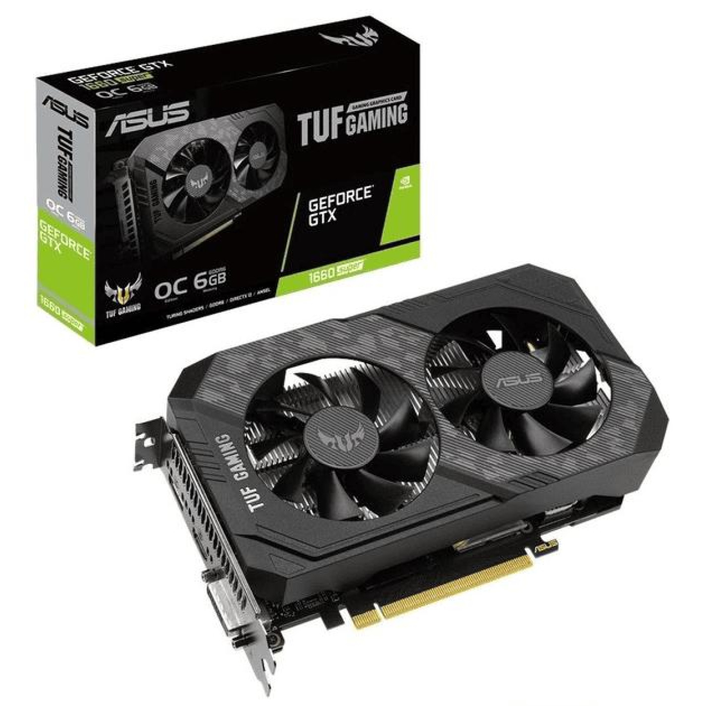 Відеокарта ASUS GTX 1660 6Gb Super TUF Gaming OC (TUF-GTX1660S-O6G-GAMING) (GDDR6, 192 bit, PCI-E 3.0 x16) Б/в
