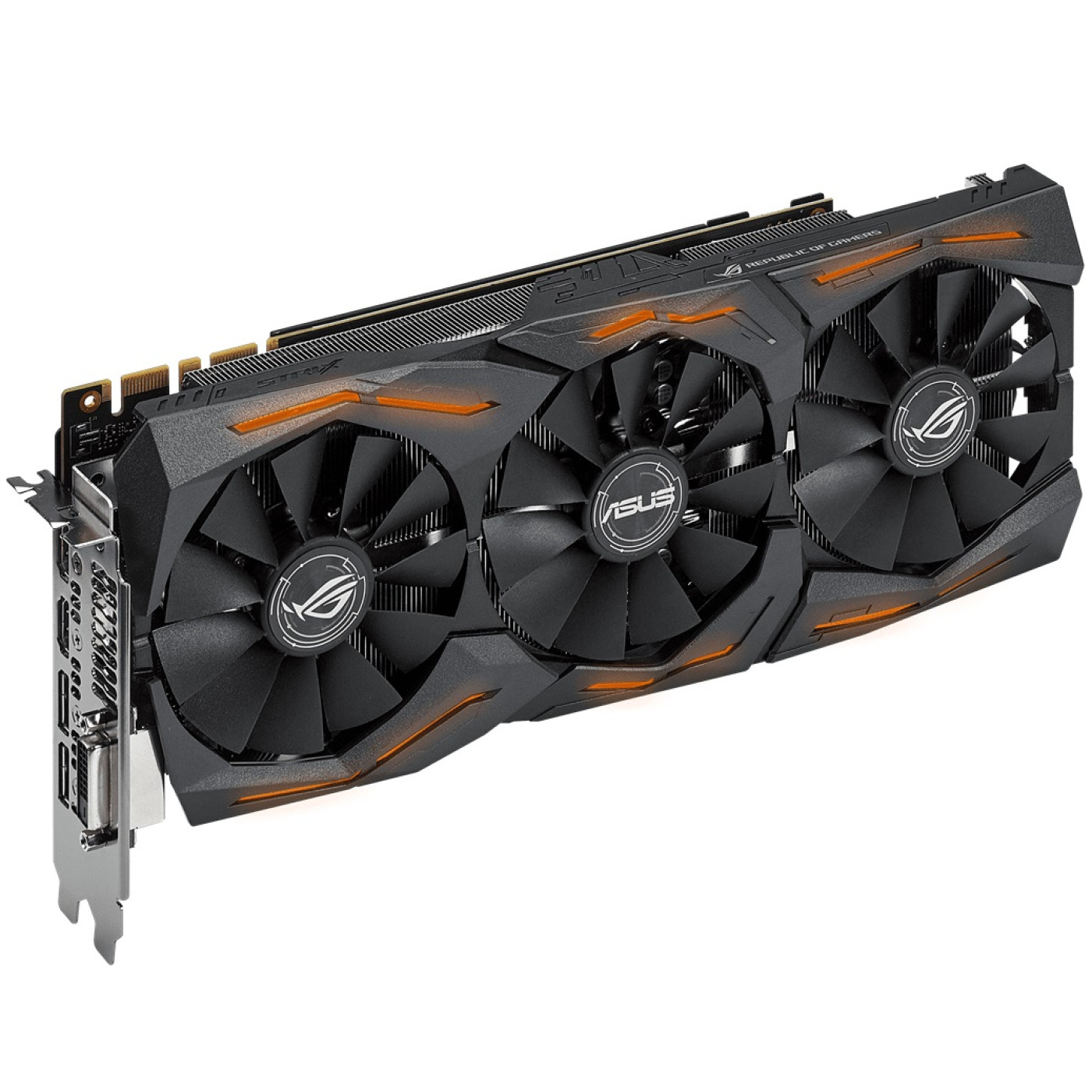 Видеокарта ASUS GTX 1080 8Gb Strix (STRIX-GTX1080-8G-GAMING) (GDDR5X, 256 bit, PCI-E 3.0 x16) Б/у