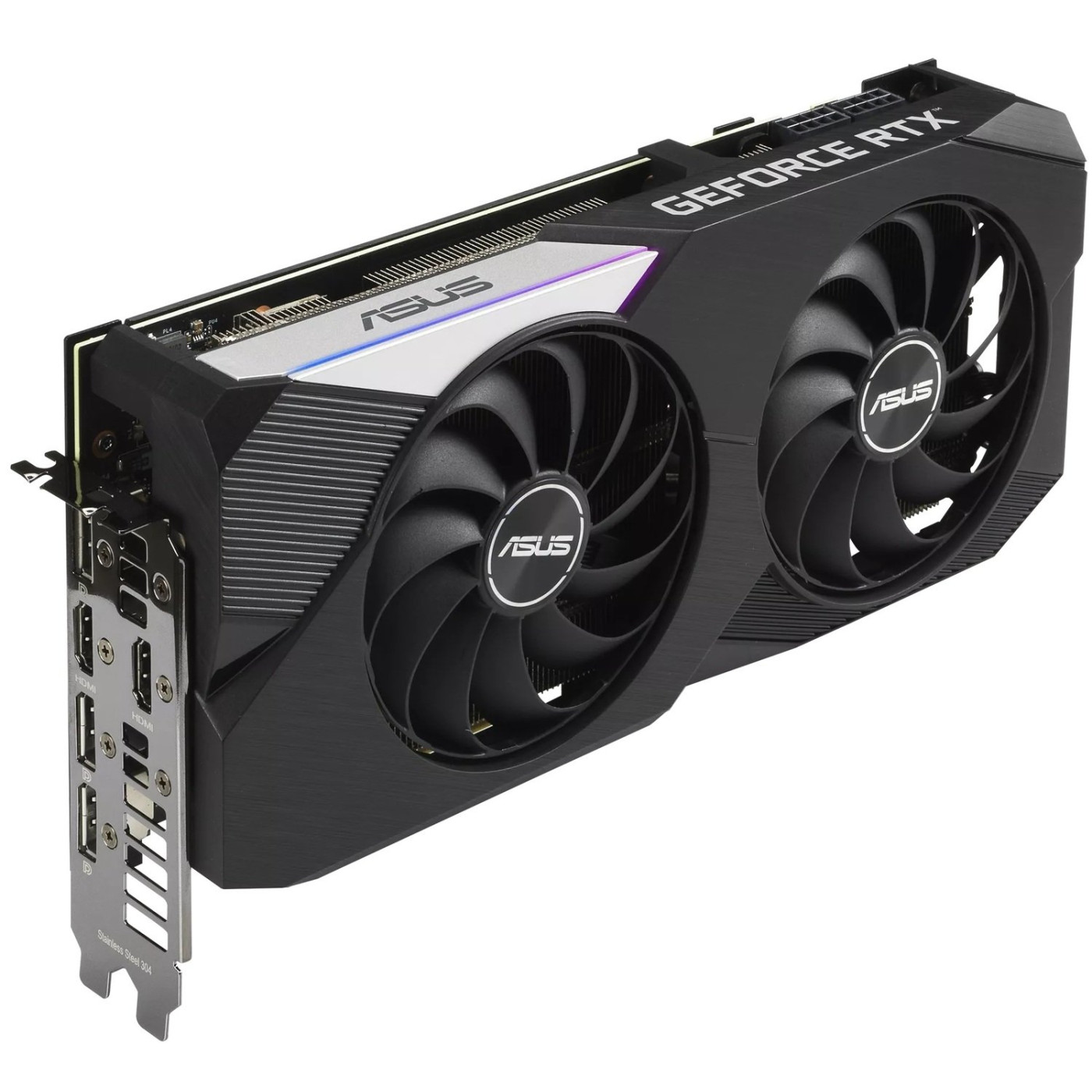 Видеокарта ASUS RTX 3070 8GB Dual OC (DUAL-RTX3070-O8G) (GDDR6, 256 bit, PCI-E 4.0 x16) Б/у