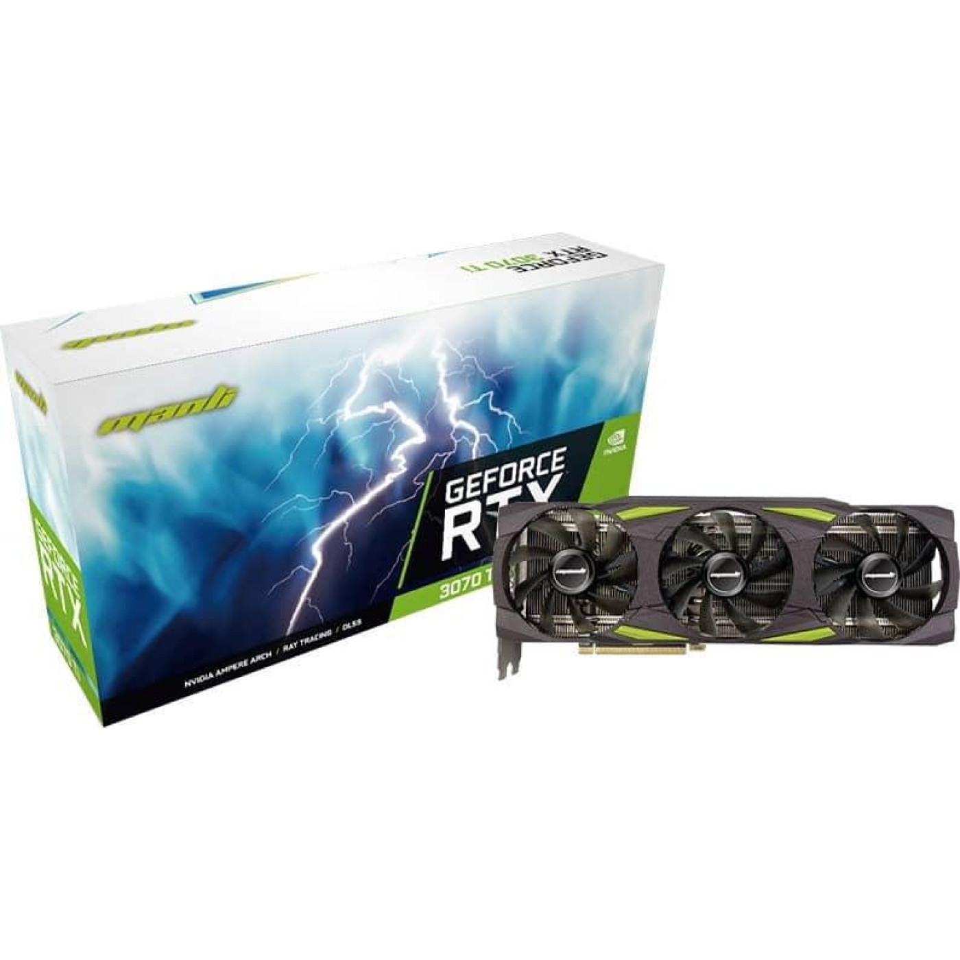 Видеокарта Manli RTX 3070Ti 8GB (M-NRTX3070TI/6RGHPPPV2-M3514) (GDDR6X, 256 bit, PCI-E v4.0 x16) Б/у
