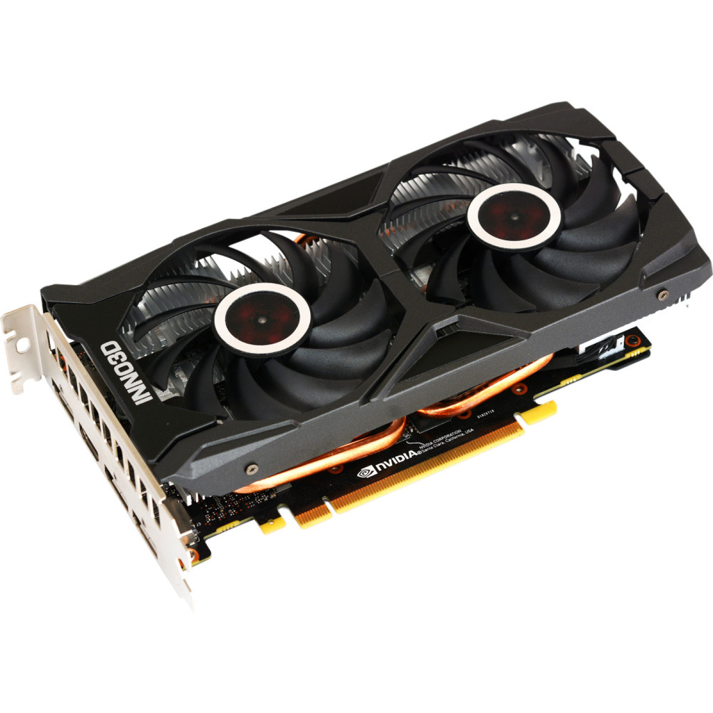 Видеокарта Inno3D RTX 2060 6Gb Twin X2 (N20602-06D6-1710VA15L) (GDDR6, 192 bit, PCI-E v3.0) Б/у