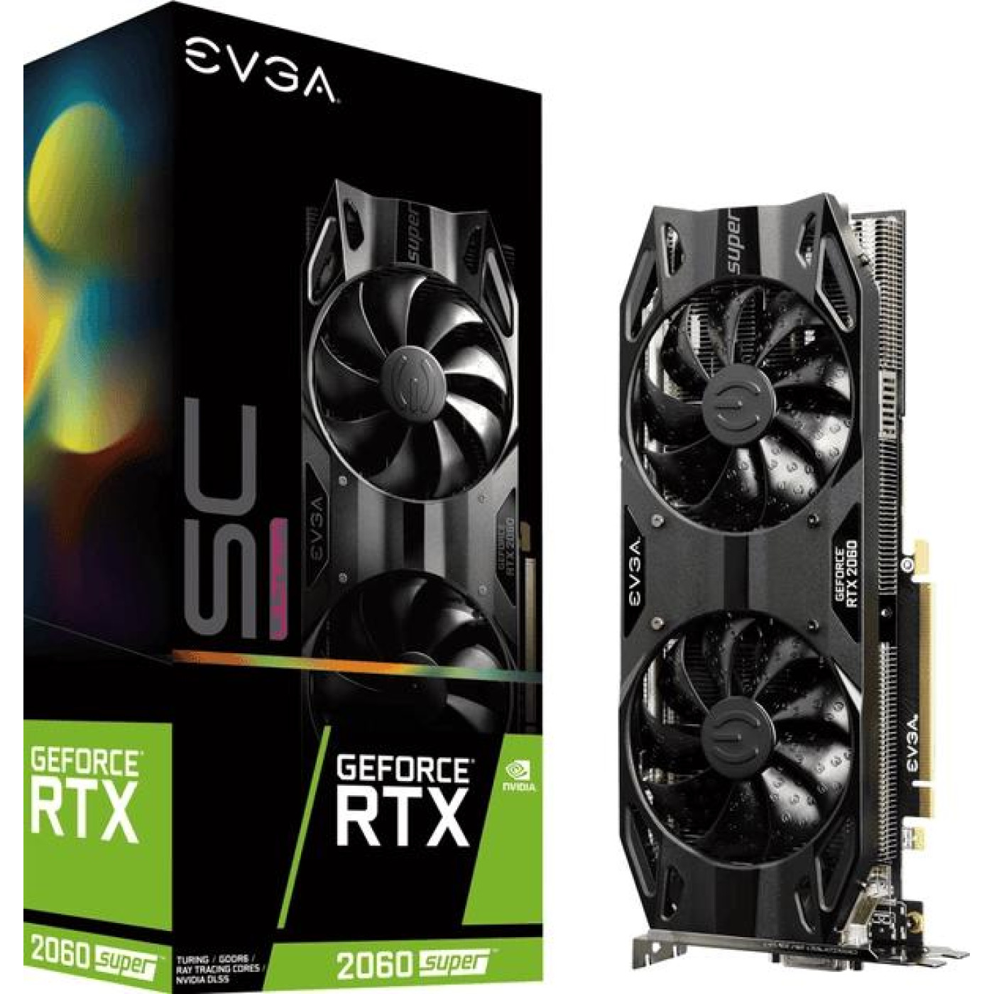 Видеокарта EVGA RTX 2060 8GB SUPER SC ULTRA GAMING D6 (08G-P4-3067-KR) (GDDR6, 256 bit, PCI-E 3.0 x16)
