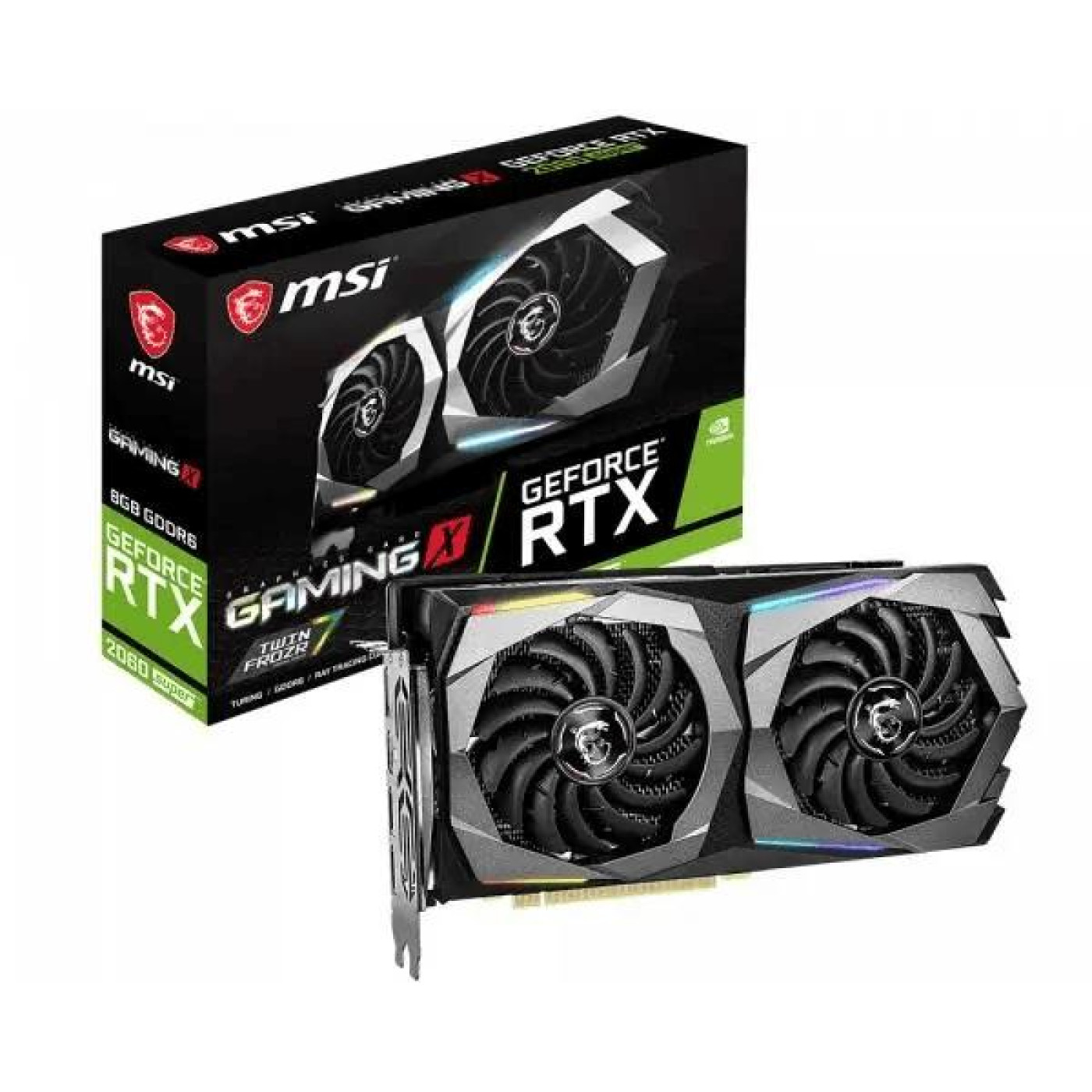 Відеокарта MSI RTX 2060 8Gb Super Gaming X BV (GeForce RTX 2060 SUPER GAMING X BV) (GDDR6, 256 bit, PCI-E 3.0 x16)