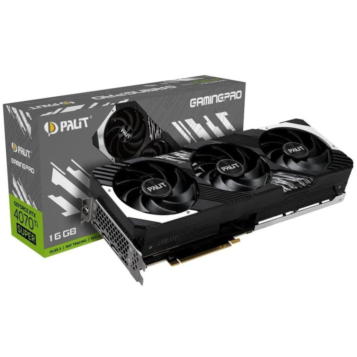 Видеокарта Palit RTX 4070 Ti Super 16GB GamingPro (NED47TS019T2-1043A) (GDDR6X, 256 bit, PCI-E v4.0) Б/у