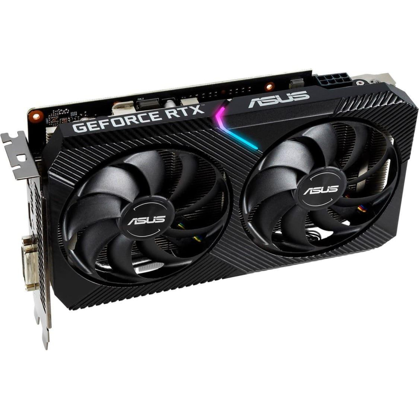 Видеокарта ASUS RTX 2070 8GB Dual Mini OC (DUAL-RTX2070-O8G-MINI) (GDDR6, 256 bit, PCI-E 3.0 x16) Б/у
