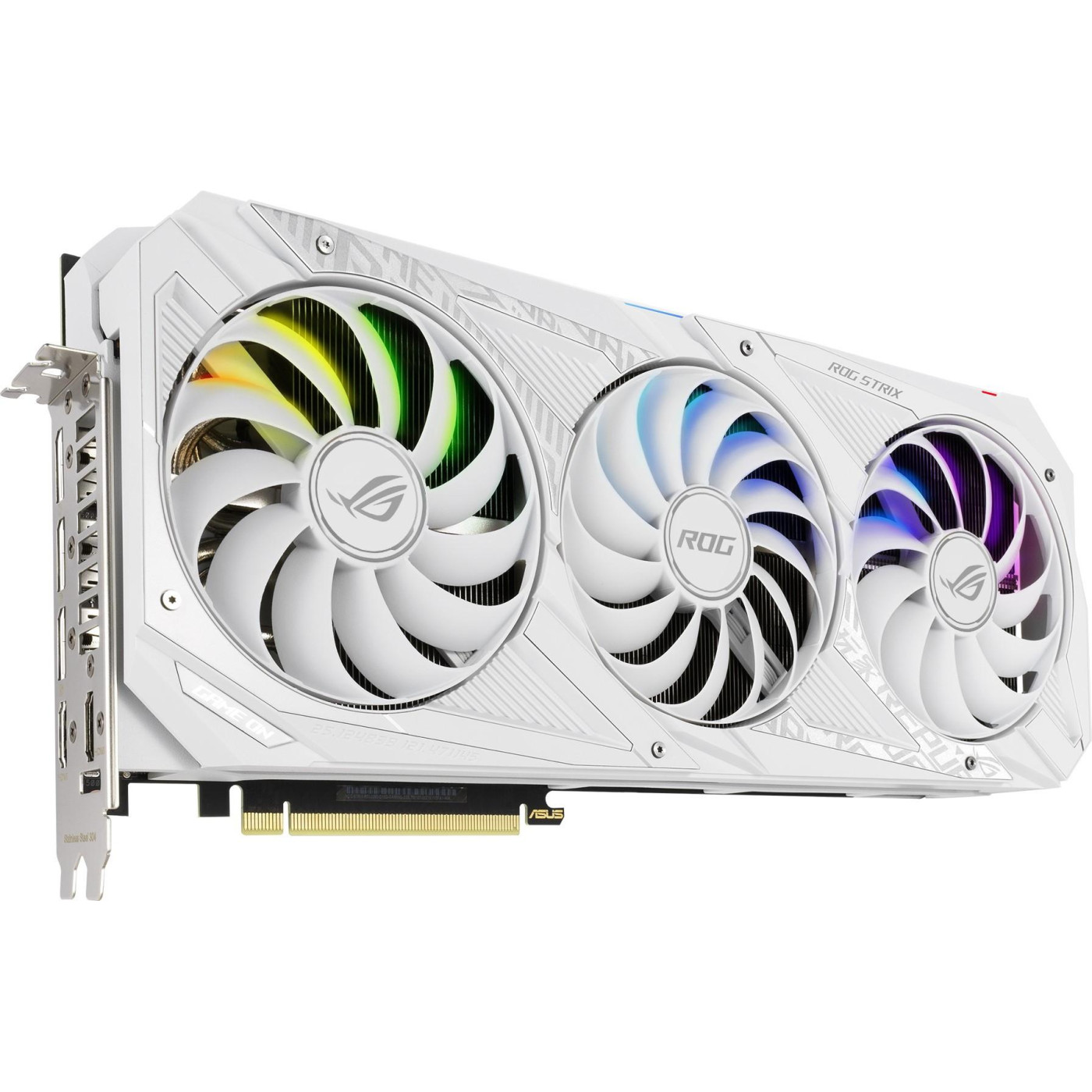 Відеокарта ASUS RTX 3080 10Gb ROG Strix White OC V2 LHR (ROG-STRIX-RTX3080-O10G-WHITE-V2) (GDDR6X, 320 bit, PCI-E v4.0 x16) Б/в