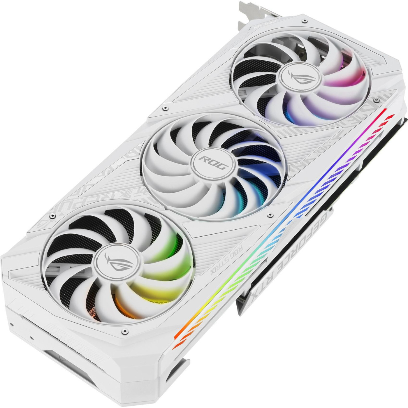 Відеокарта ASUS RTX 3080 10Gb ROG Strix White OC V2 LHR (ROG-STRIX-RTX3080-O10G-WHITE-V2) (GDDR6X, 320 bit, PCI-E v4.0 x16) Б/в