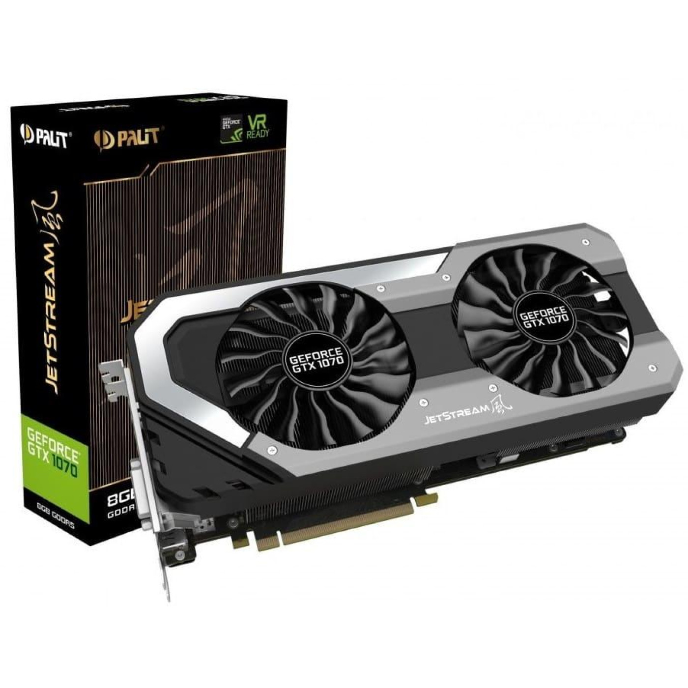 Видеокарта Palit GTX 1070 8Gb Jetstream (NE51070015P2-1041J) (GDDR5, 256 bit, PCI-E v3.0) Б/у