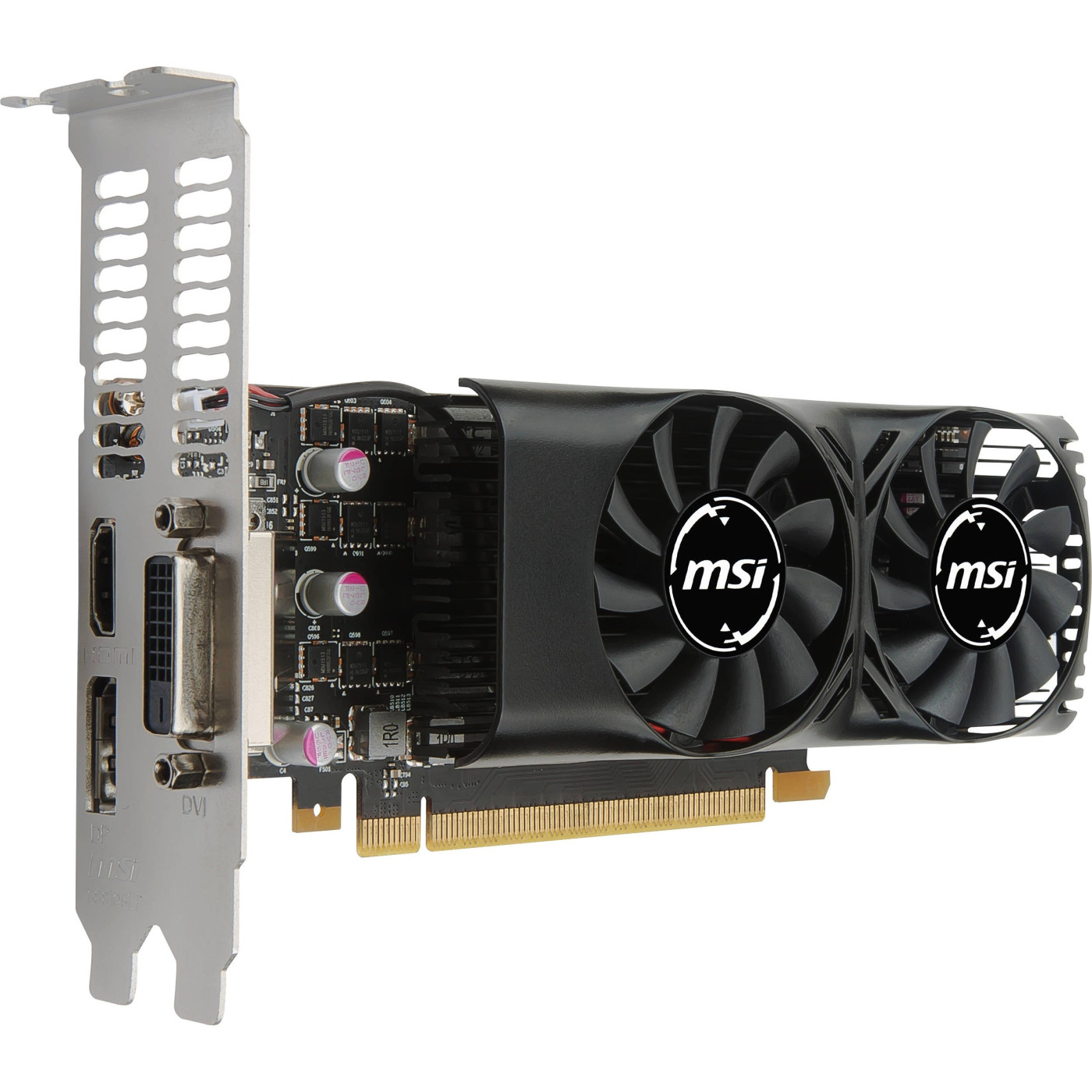 Відеокарта MSI GTX 1050Ti 4Gb (GTX 1050 Ti 4GT LP) (GDDR5, 128 bit, PCI-E 3.0 x16)