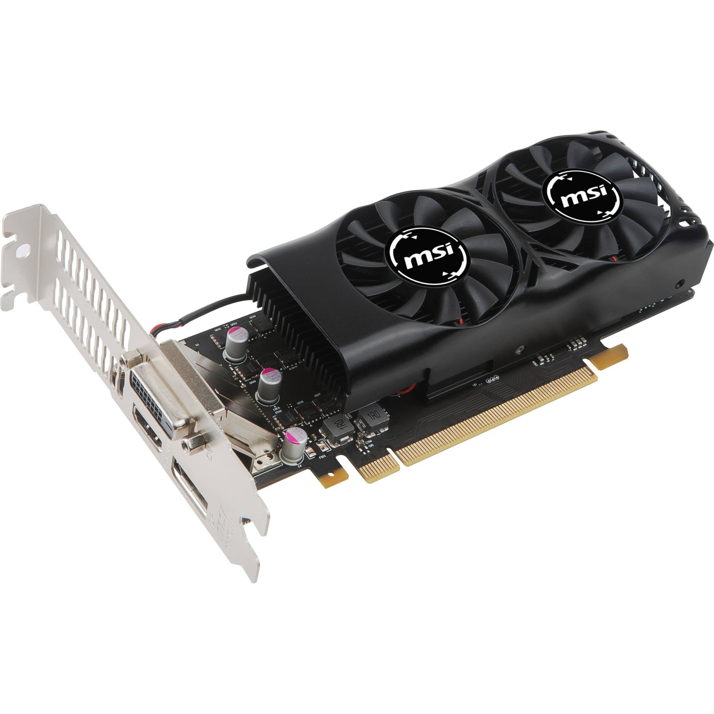 Відеокарта MSI GTX 1050Ti 4Gb (GTX 1050 Ti 4GT LP) (GDDR5, 128 bit, PCI-E 3.0 x16)