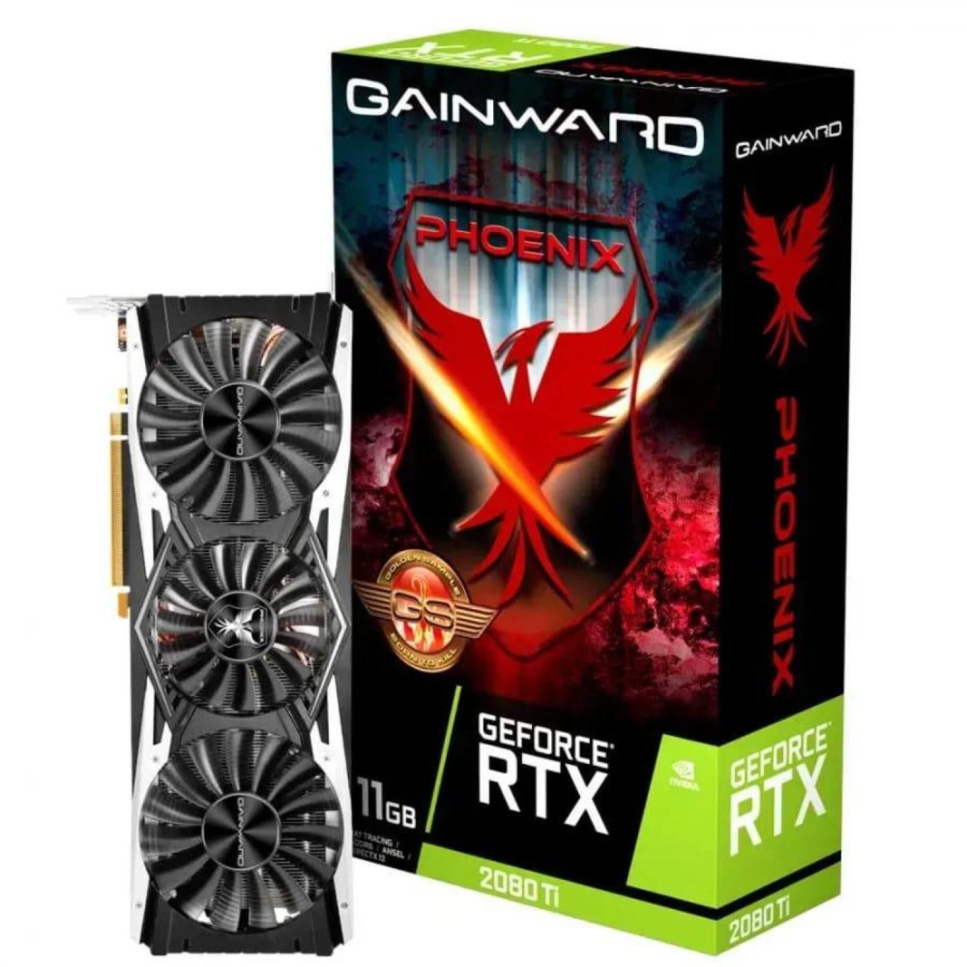 Відеокарта Gainward RTX 2080Ti PHOENIX GS 11G (NE6208TS20LC-150X) (GDDR6, 352 bit, PCI-E 3.0 x16) Б/в