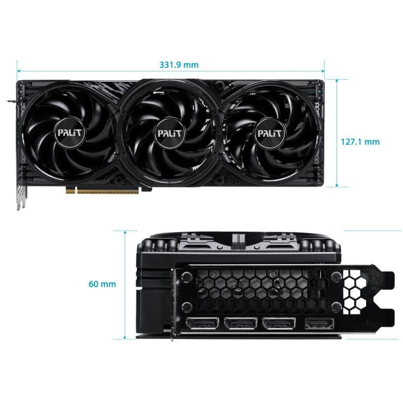 Відеокарта Palit RTX 5070 Ti 16GB GamingPro V1 (NE7507T019T2-GB2031Y) (GDDR7, 256 bit, PCI-E v5.0 x16)
